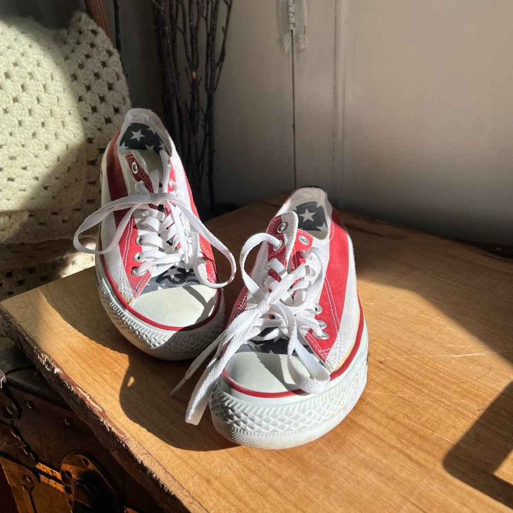 Converse, All Star, low top, American Flag Design, US Mens 8.5